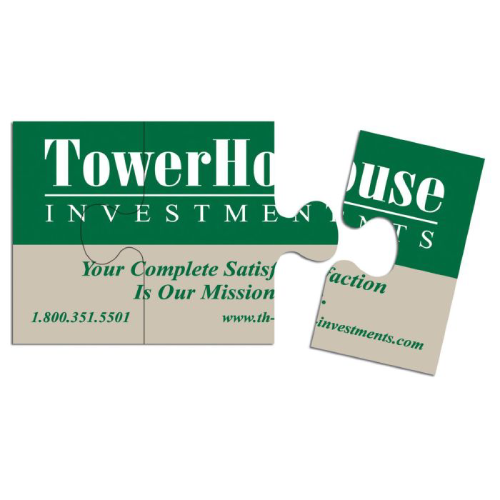 Promotional Standard Business Card Puzzle Magnet