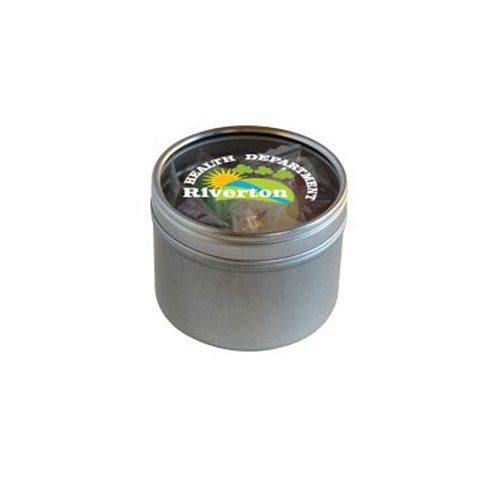 Promotional Life Savers in Round Window Tin