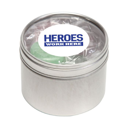 Promotional Life Savers in Round Window Tin