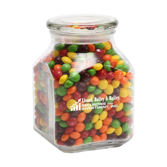 Skittles in Lg Glass Jar
