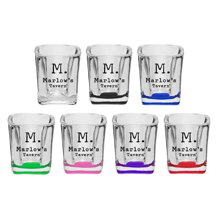 Promotional 2 oz. Square Shot Glasses