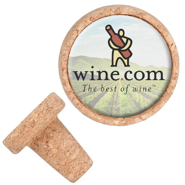 Promotional Full Color Cork Bottle Stopper