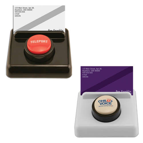 Promotional Micro Sound Button Business Card Holder