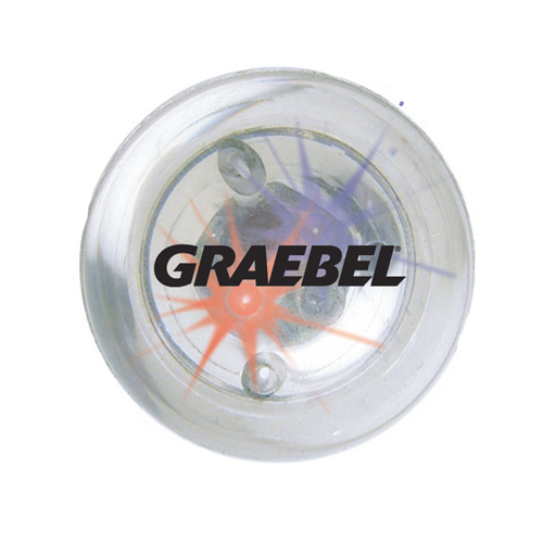 Promotional Clear Blinking Ball - Red/Blue