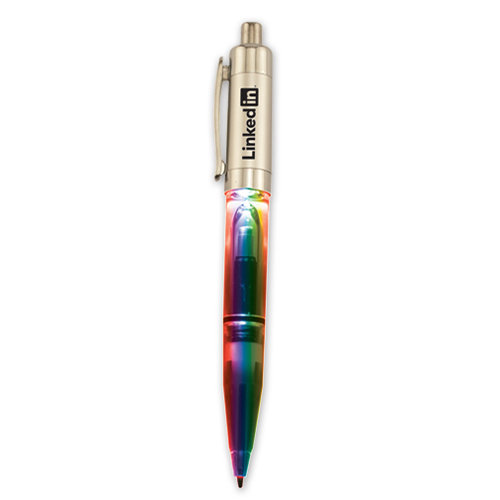Promotional Economy Lighted Pen - Multicolor