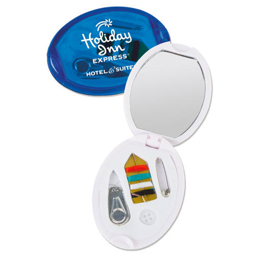 Promotional Oval Sew Kit with Mirror
