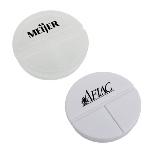 Promotional Travel 3 Compartment Pill Case