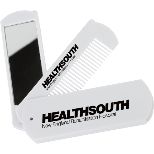 Promotional Folding Comb With Mirror