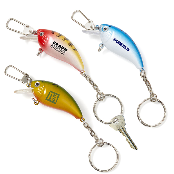 Fishing Lure Keychain Unique Key Tags 1.01 Ea