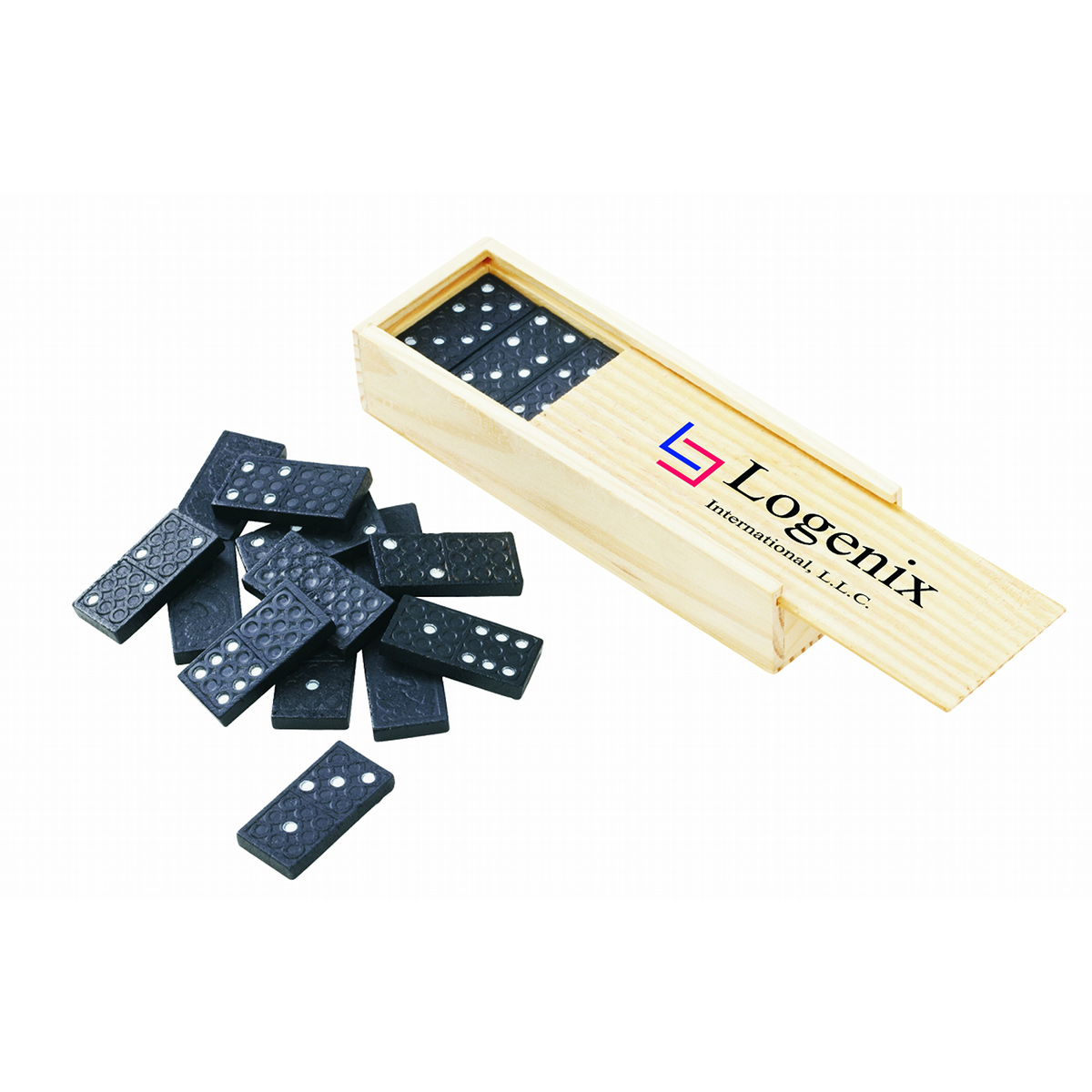 Promotional Travel Domino Set in Wooden Box