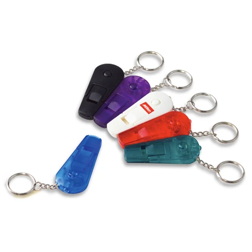 Custom Whistle Keychain with LED