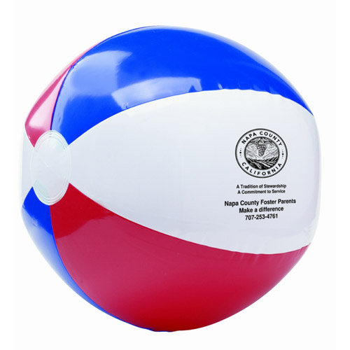 Promotional Red, White and Blue USA Beach Ball - 16