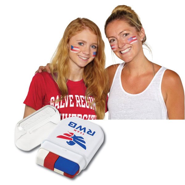 Promotional USA Flag Fanbrush Face Paint