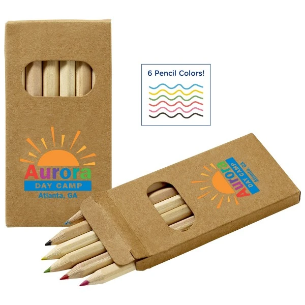 Promotional Six Color Wooden Pencil Set