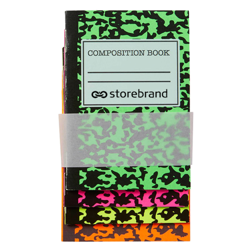 Promotional Mini Neon Composition Notebook Set