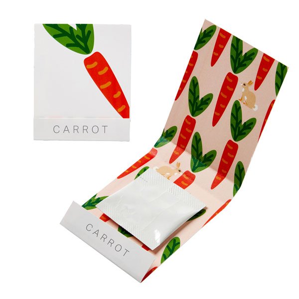 Promotional Carrot Seed Matchbook