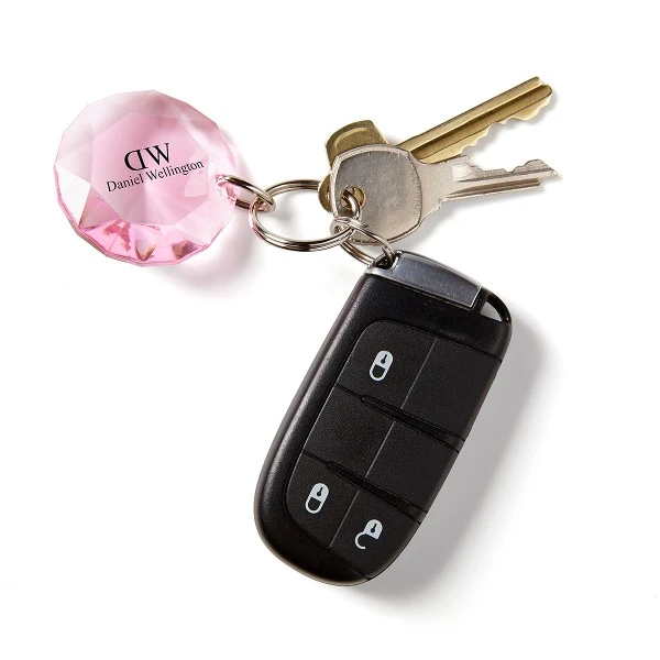Promotional Pink Acrylic Diamond Keychain