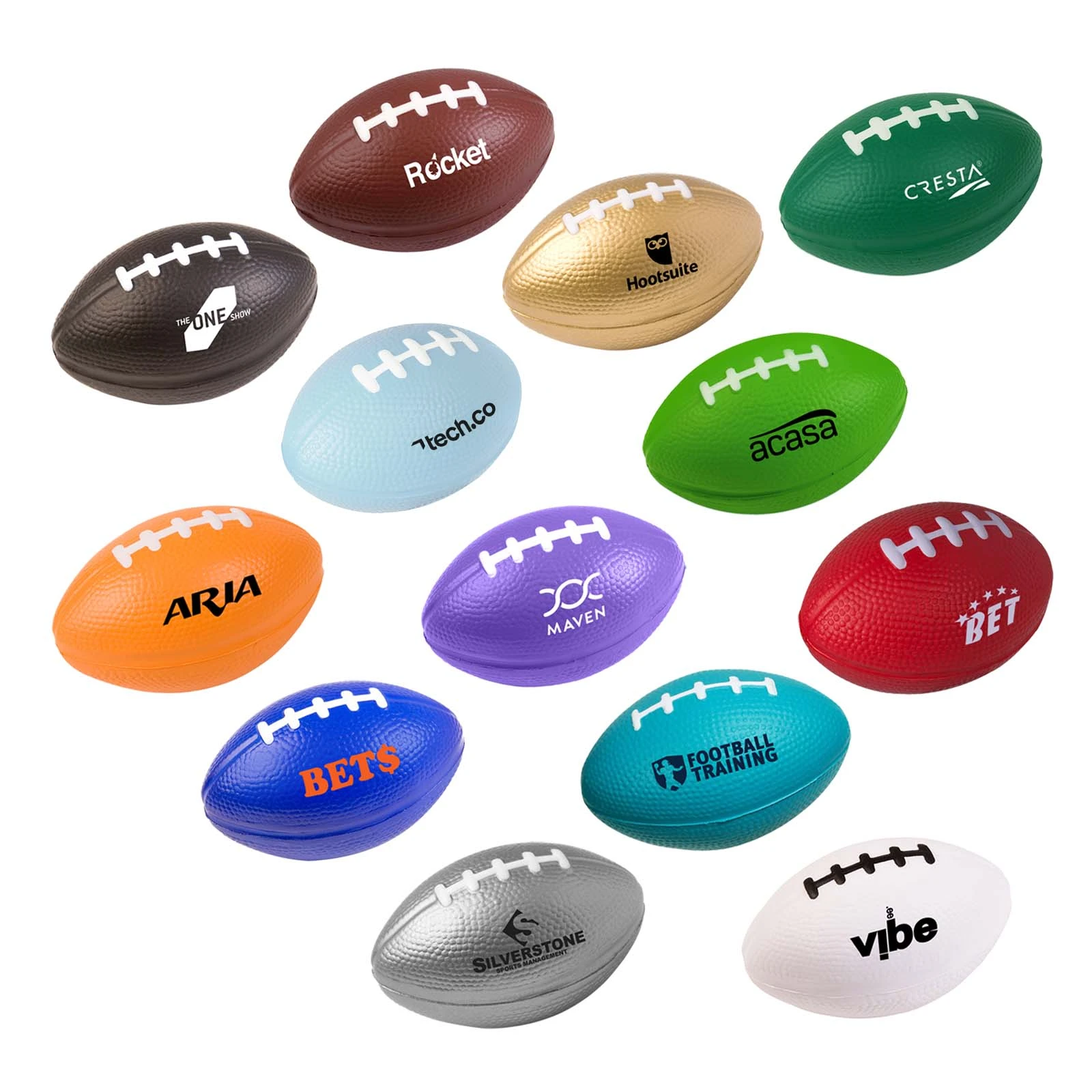 Promotional Small Football Stress Reliever - 3