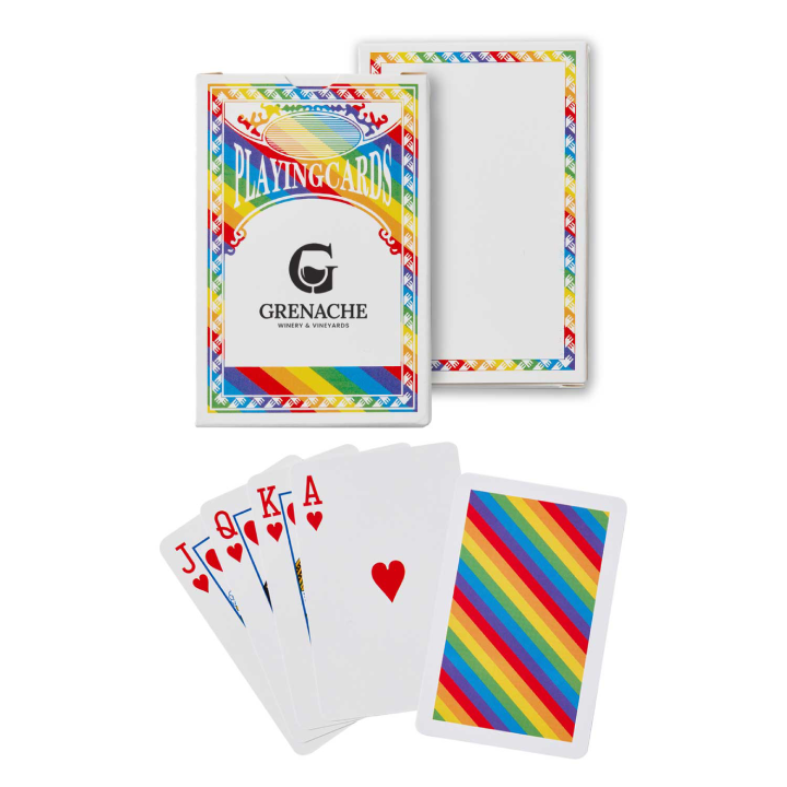 Promotional Rainbow Playing Cards Screen Print