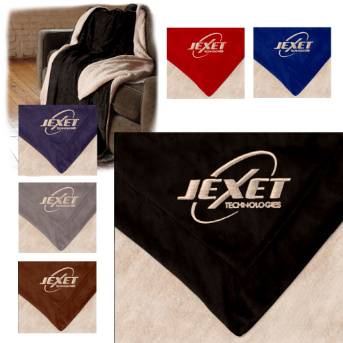 Promotional Oversized Micro-Mink Sherpa Blanket