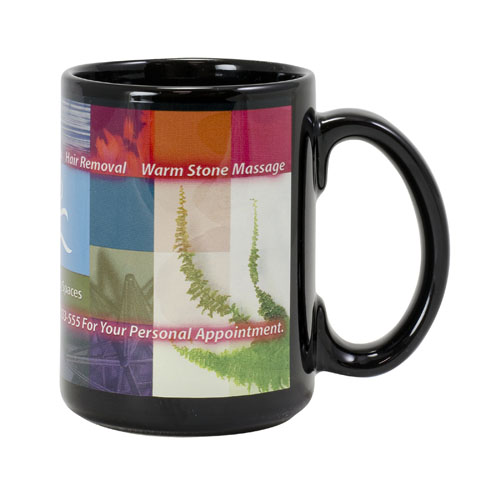 Promotional Sublimation Mug Black 15oz