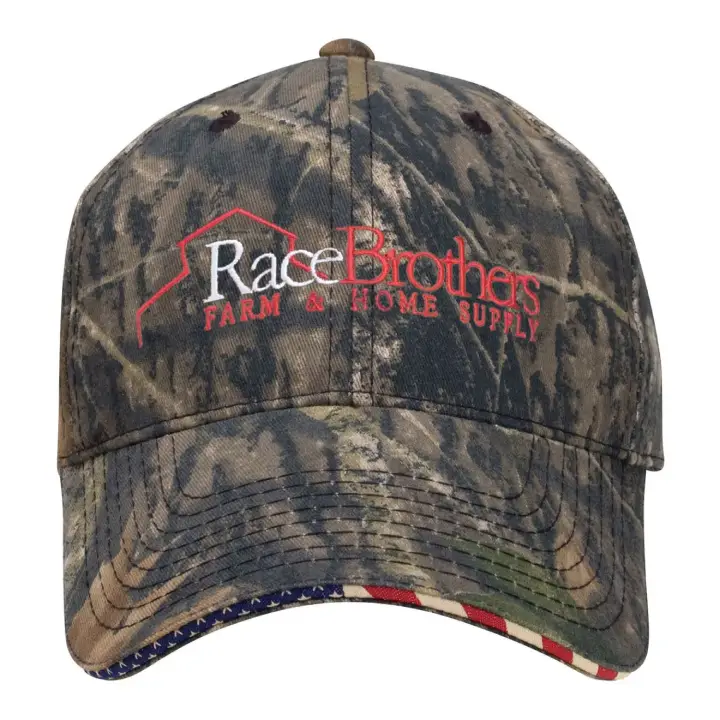 Promotional Camo Patriotic Cap