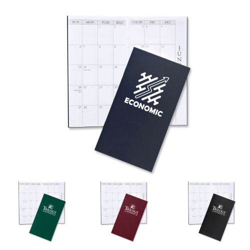 Promotional Leatherette Monthly Pocket Planner