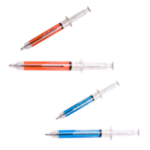 Promotional Ballpoint Clicker Syringe Pens