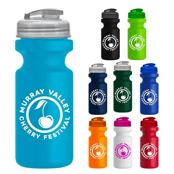 Promotional Eco-Cycle Bottle with USA Flip Lid -22 Oz.