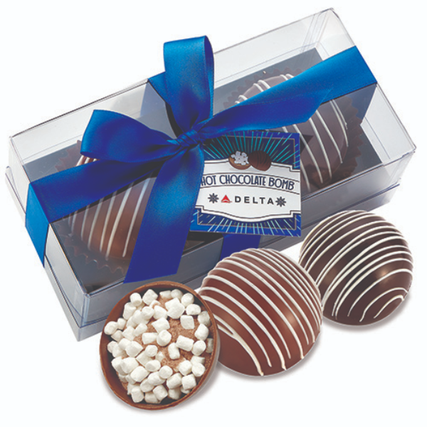 Promotional Hot Chocolate Bombs with Hang Tag