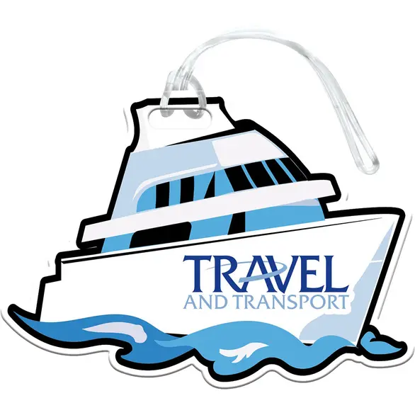 Promotional Cruise Ship Shaped Luggage Tag