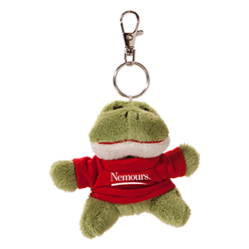 plush frog keychain