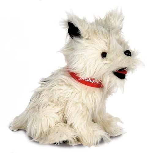 Promotional White Terrier Plush Toy