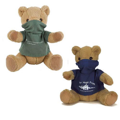 teddy bear with scrubs