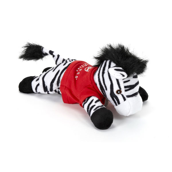 View Image 2 of So Soft Laying Beanie Zebra