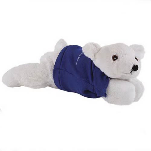 Laying Beanie Polar Bear