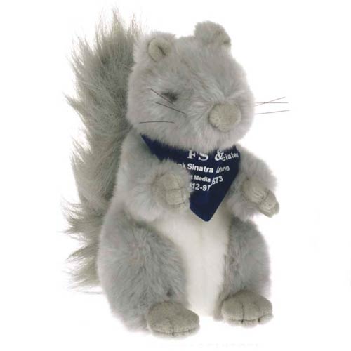 stuffed grey squirrel