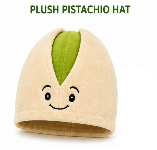 Promotional Plush Pistachio Hat