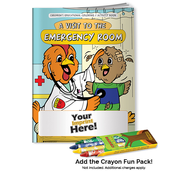A Visit To The Emergency Room Coloring Book Custom Logo Or