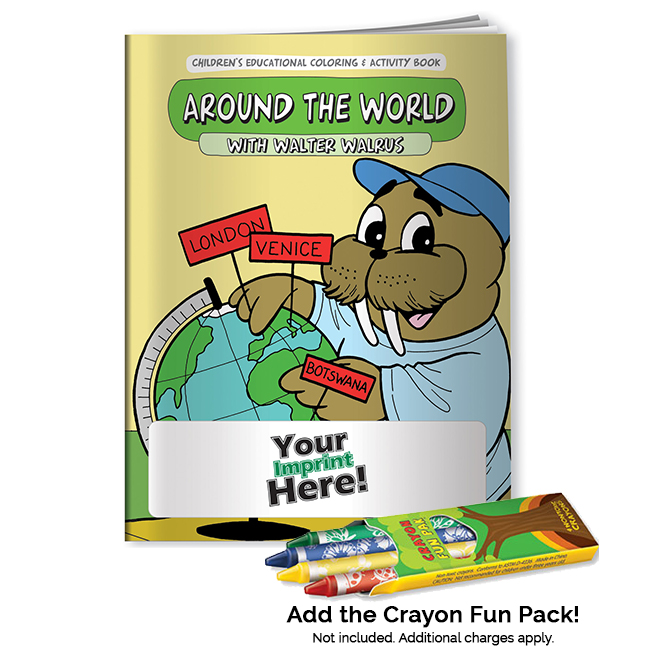 Around the World with Walter Walrus  Coloring Book