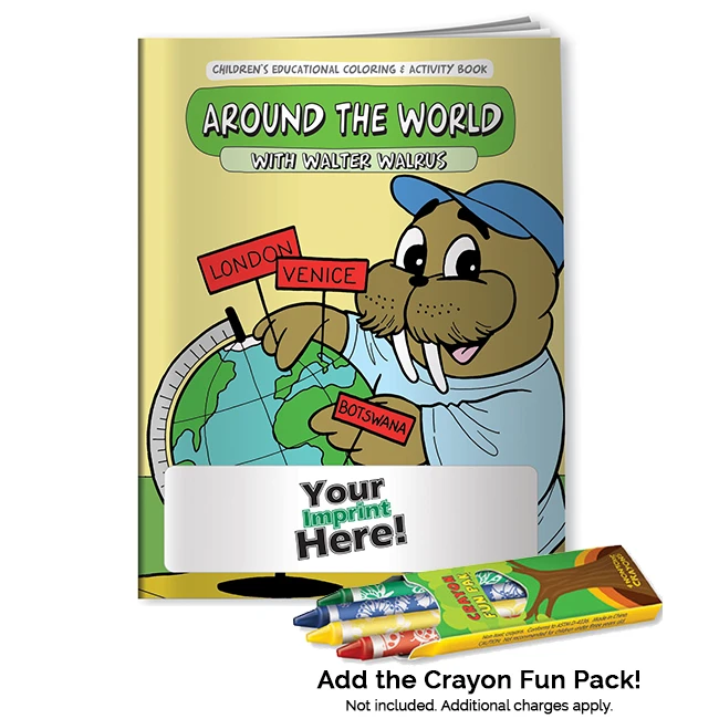 Promotional Around the World with Walter Walrus  Coloring Book
