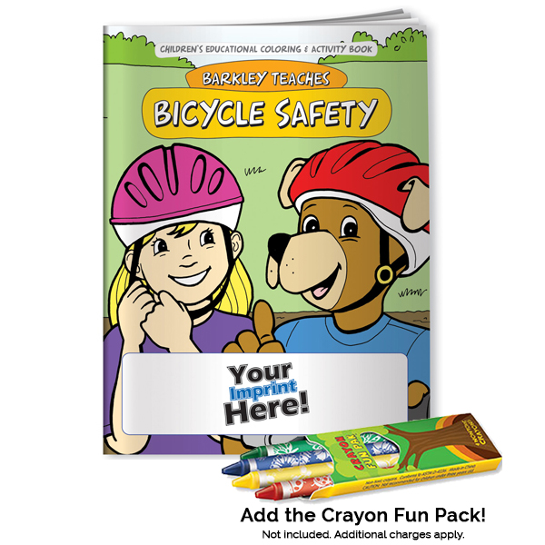 Promotional Barkley Teaches Bicycle Safety Coloring Book