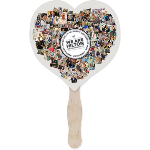 Promotional Digisave Fan-Heart Shape