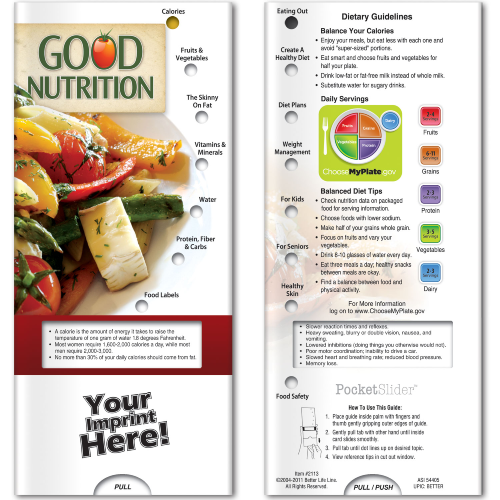 Promotional Good Nutrition Pocket Slider