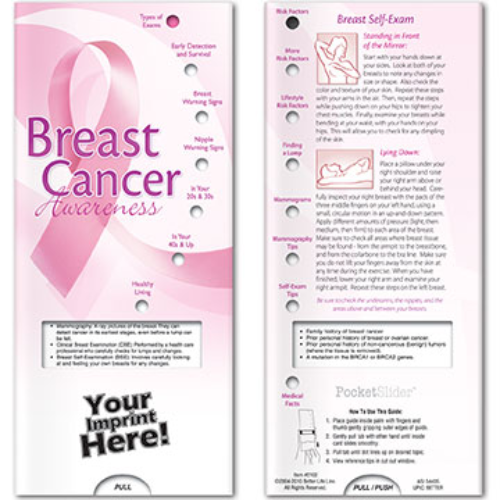 Promotional Pocket Slider Breast Cancer Awareness