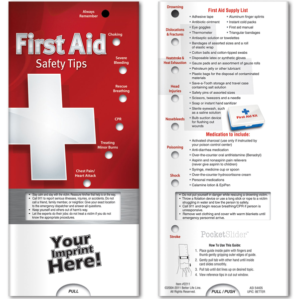 Promotional Pocket Slider First Aid
