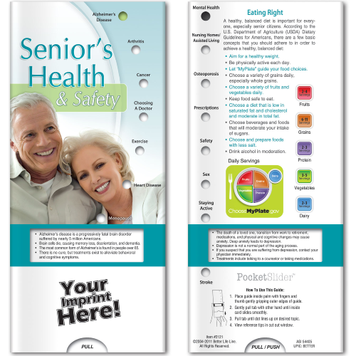 Promotional Pocket Slider Seniors Health & Safety