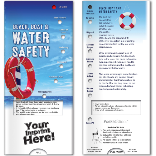 Promotional Pocket Slider: Water Safety