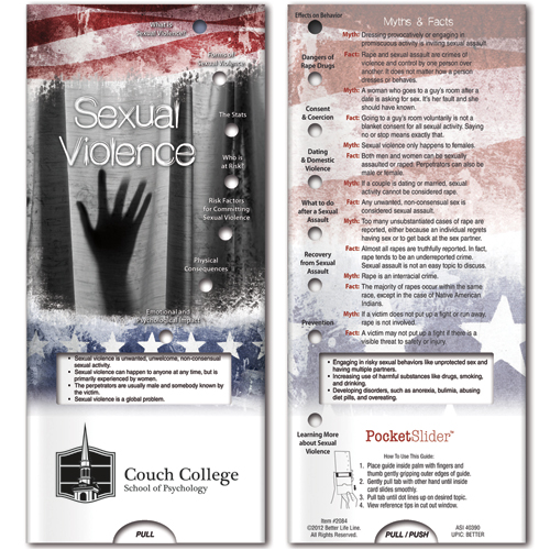 Promotional Pocket Slider: Sexual Violence Prevention