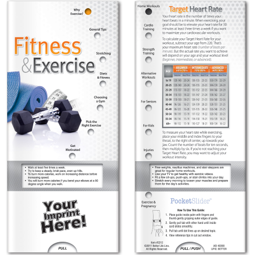 Promotional Pocket Slider: Fitness & Exercise